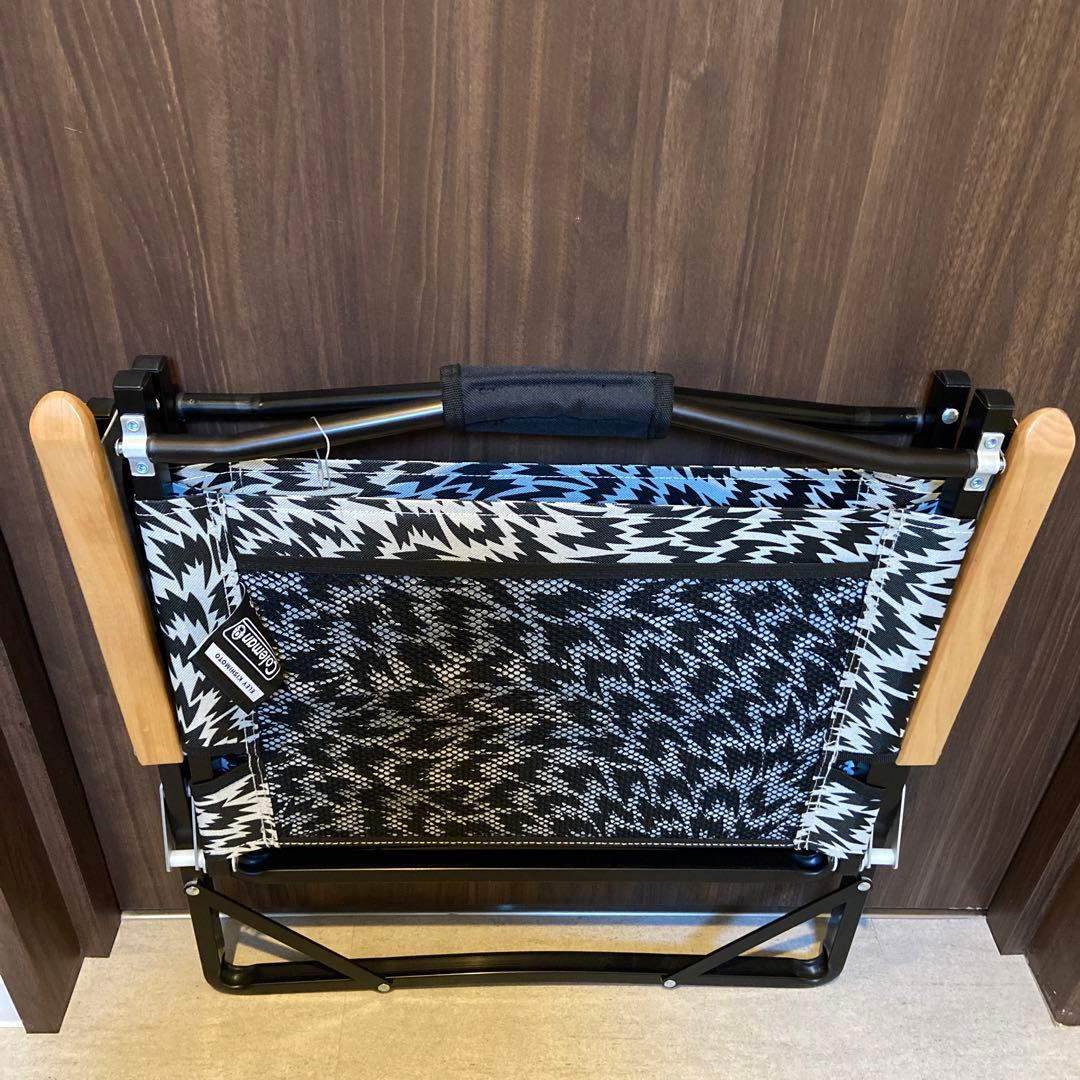 美品　イーリー キシモト × コールマン × ビームス 別注 チェア　黒
