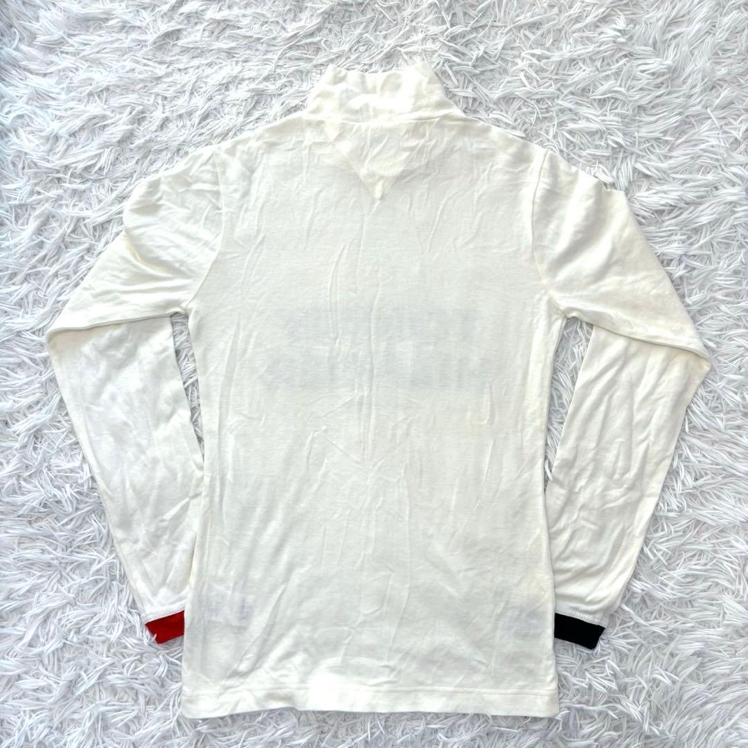 トミーヒルフィガー ゴルフ モックネック 白 ウェア 長袖