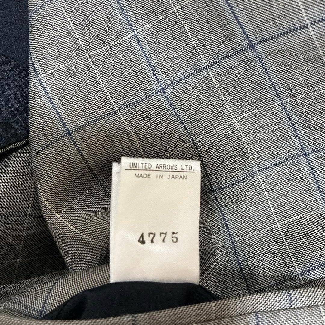 Drawer✨上質 テーラードベスト ジレ グレー チェック柄 36 日本製 春