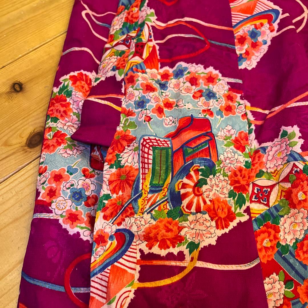 1点もの　七五三　アンティーク　女の子　子供着物　大正ロマン