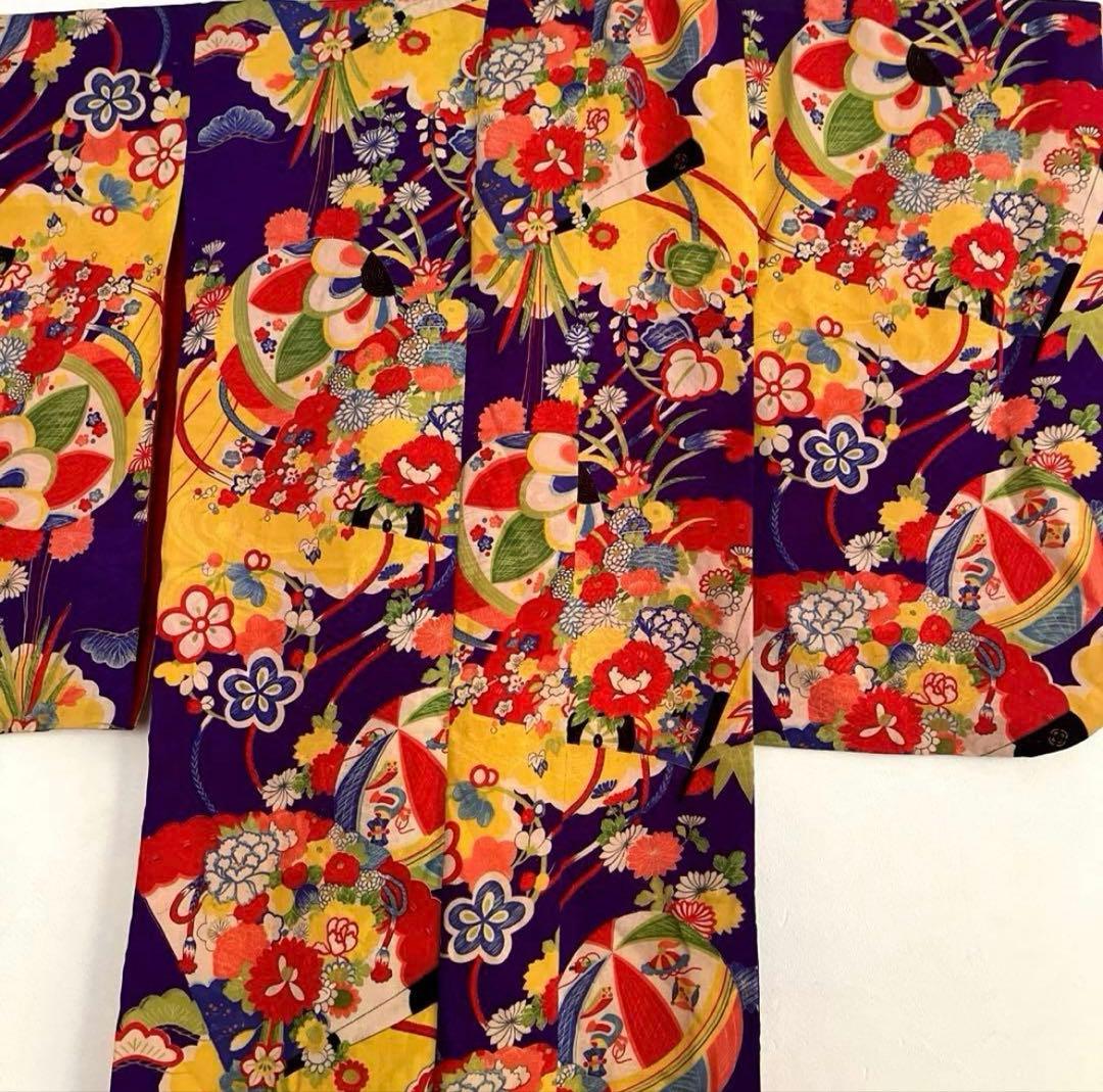 1点もの　七五三　アンティーク　女の子　子供着物　大正ロマン