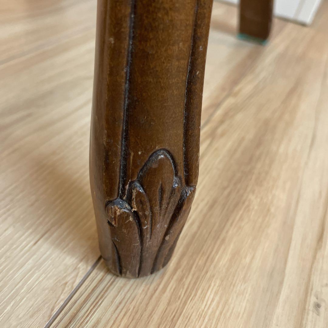 ＊*様 アンティーク調 猫脚　チェア　ロココ調 彫刻 鋲 椅子 イス ダイニング