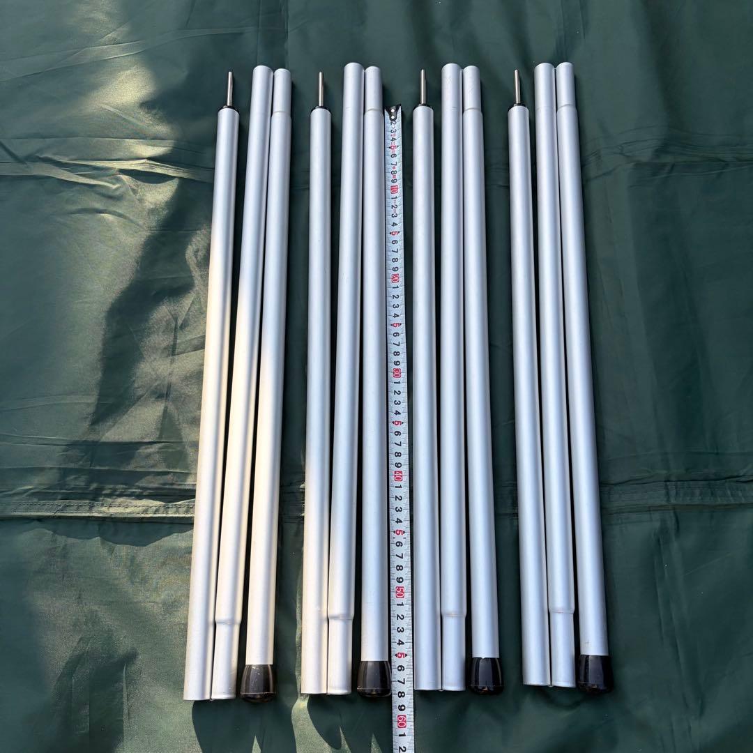 Peak アルミポール170cm 4本セット　スノーピーク