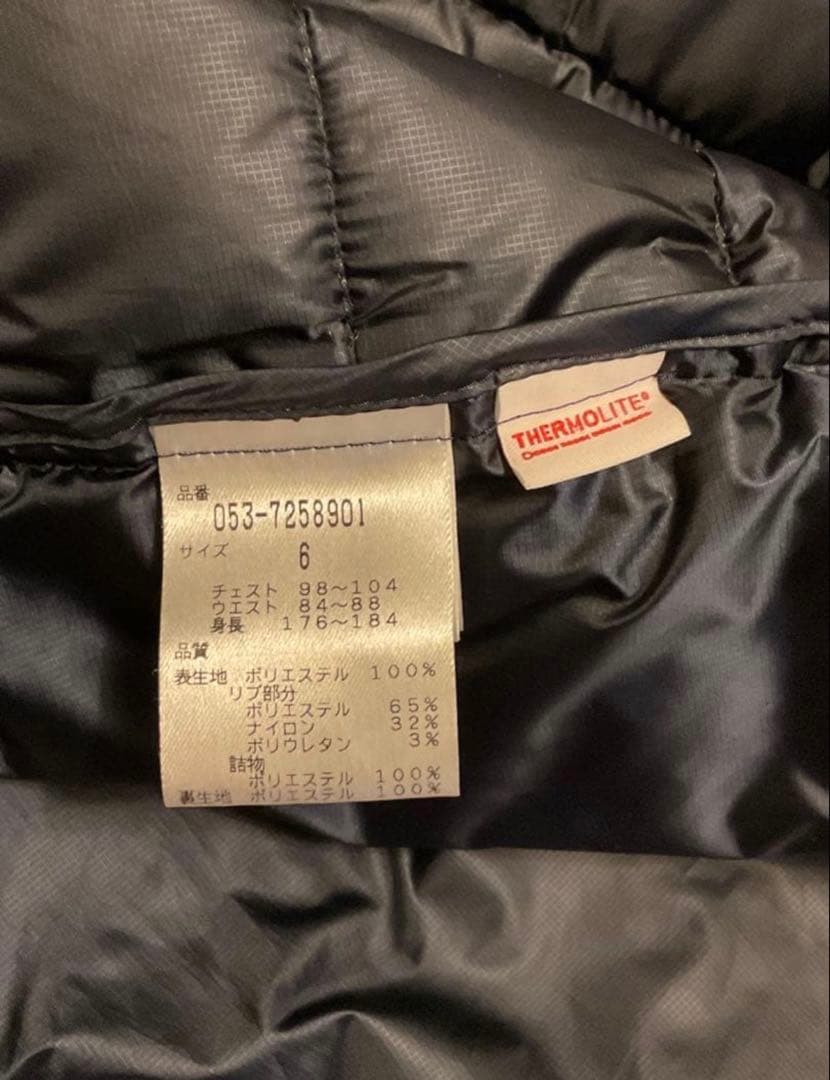 PEARLY GATES メンズ 中綿ベスト サイズ6 ネイビー