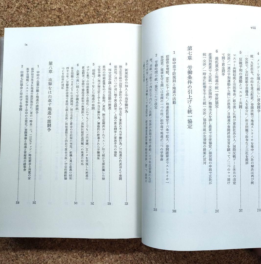 【希少】長野県印刷労働運動史 結成30周年記念 資料集 当時物