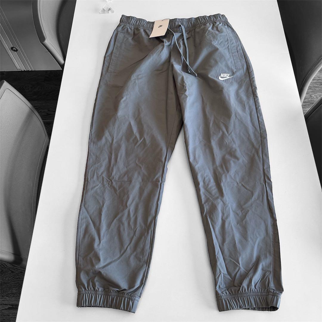 【新品最安値】ナイキ メンズ カフ パンツ M グレー (着画あり)
