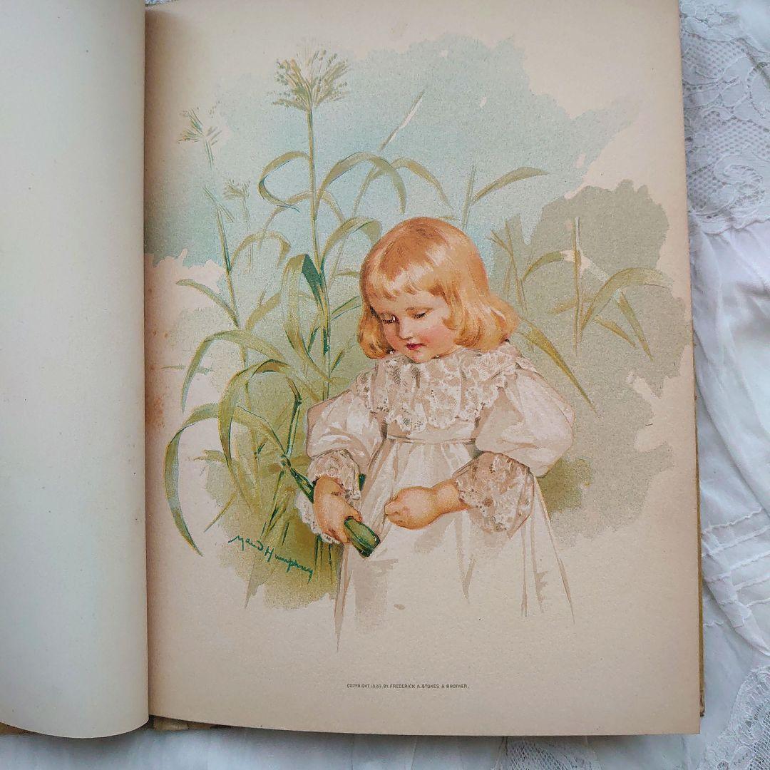 稀少　1889年アンティーク挿絵の絵本