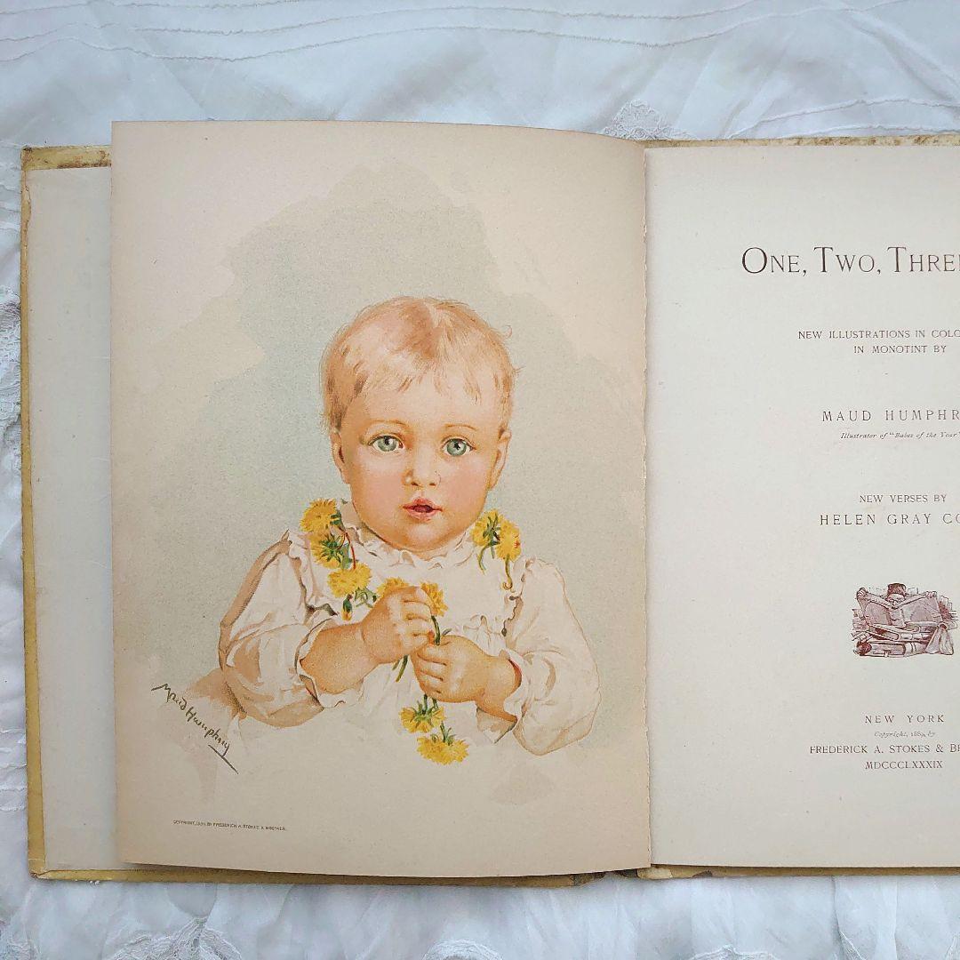 稀少　1889年アンティーク挿絵の絵本