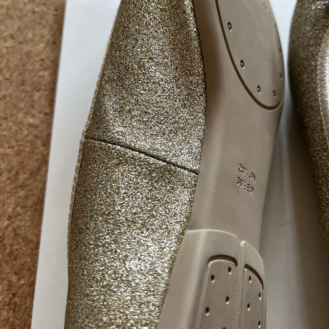 値下げ！美品！ANTEPRIMA アンテプリマゴールド バレエシューズ23.5