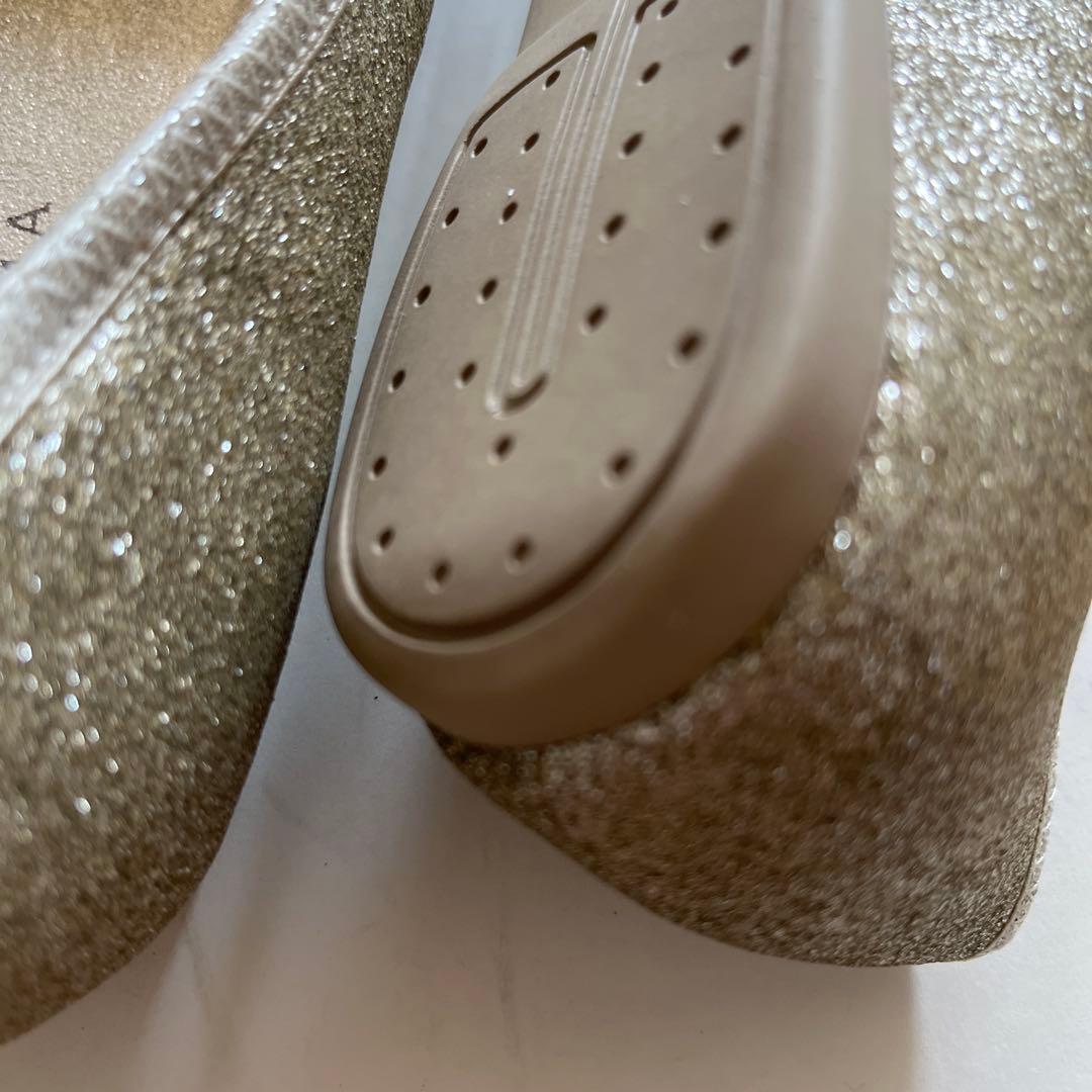 値下げ！美品！ANTEPRIMA アンテプリマゴールド バレエシューズ23.5