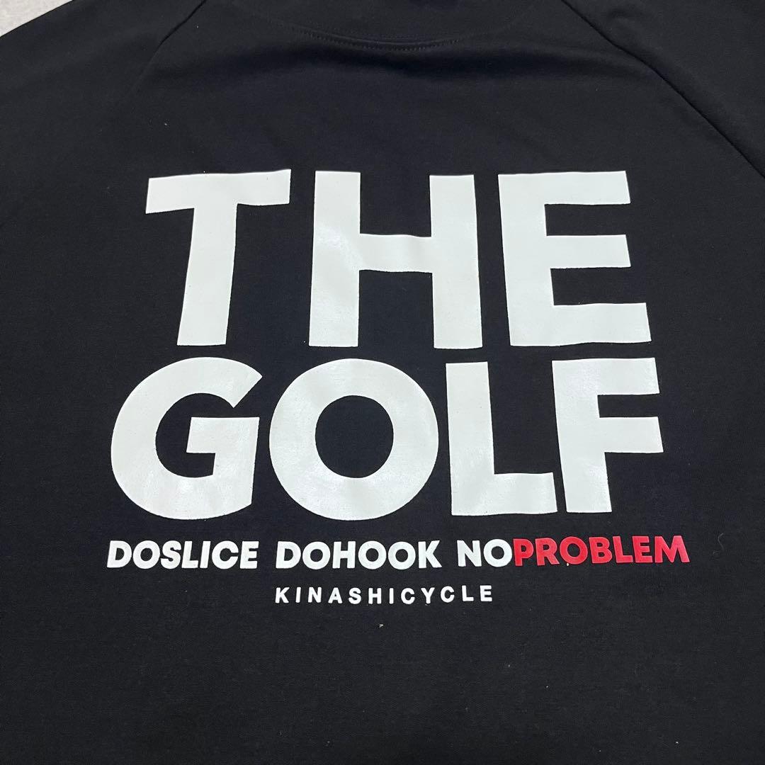 KINASHI CYCLE ゴルフ 半袖モックネックTシャツ XL ブラック