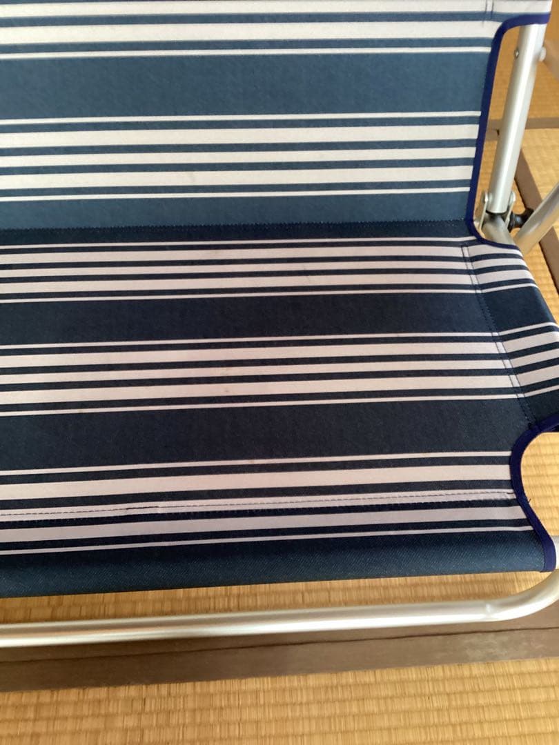 Coleman アウトドアベンチ ネイビー/ストライプ