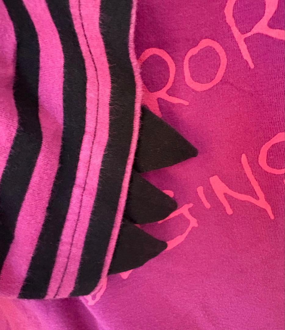 希少！PUTUMAYO プトマヨ パンダ耳 しっぽ 袖爪 ボーダー切替パーカー