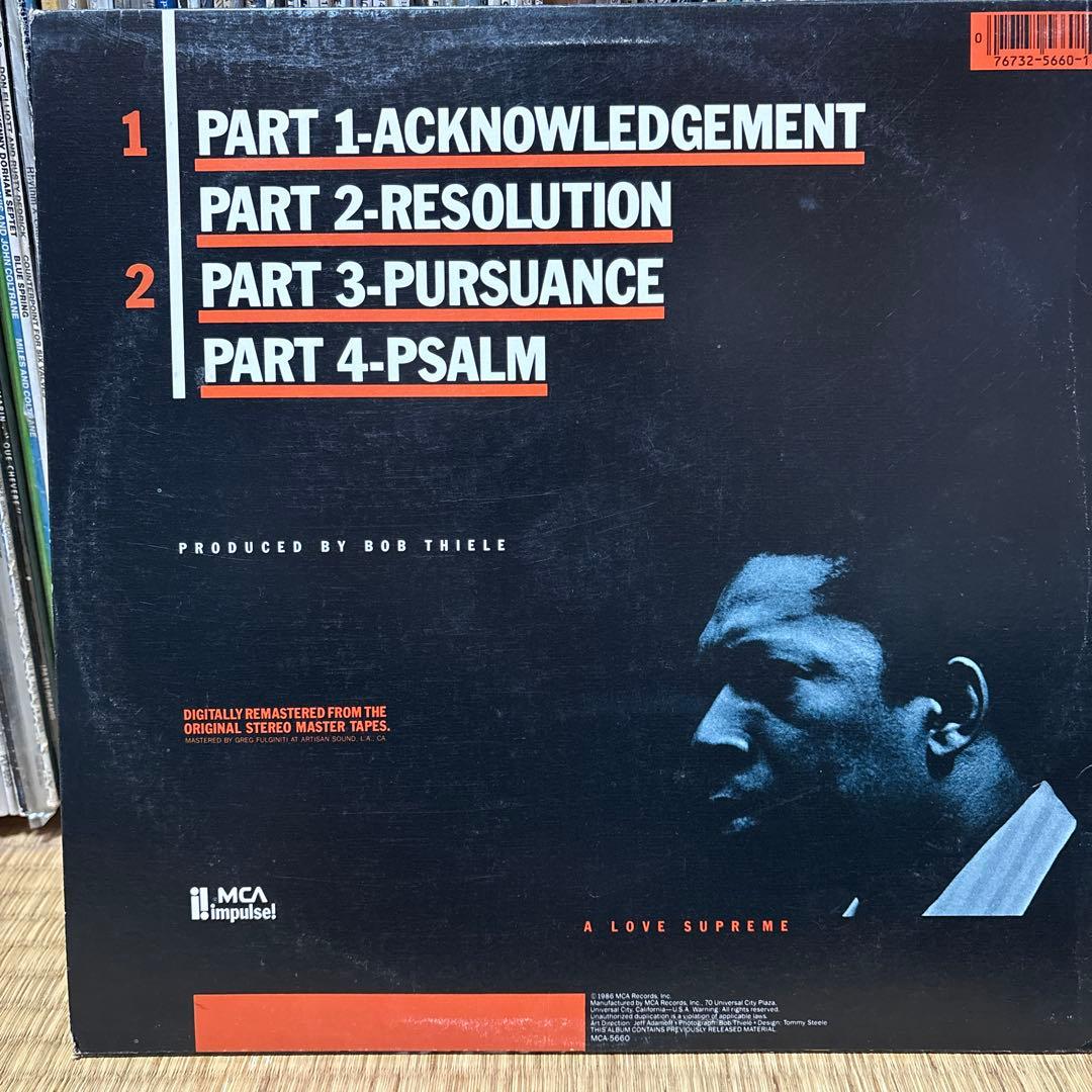 洋楽 John Coltrane A Love Supreme MCA Impulse