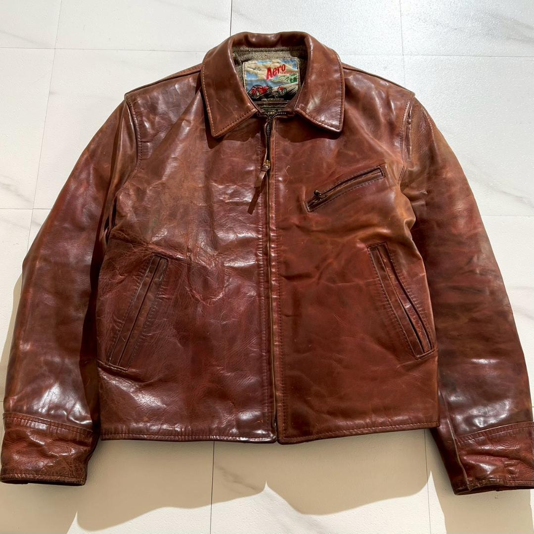 希少キングサイズ　エアロレザー　ハーフベルト　馬革ホース　五角形TALON　44