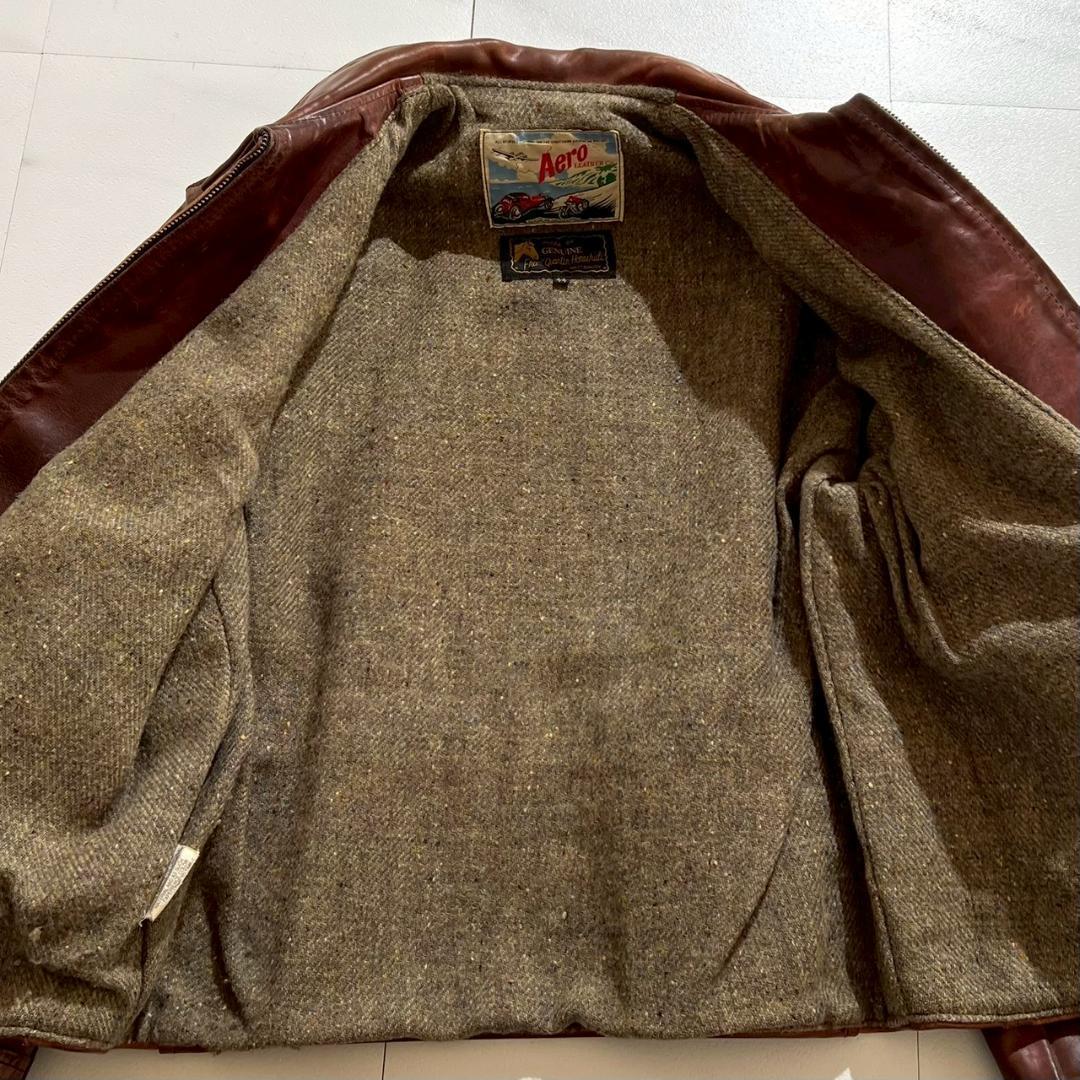 希少キングサイズ　エアロレザー　ハーフベルト　馬革ホース　五角形TALON　44