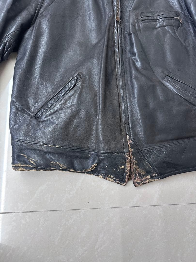 希少サイズ30's HERCULESヘラクレスレザースポーツジャケット