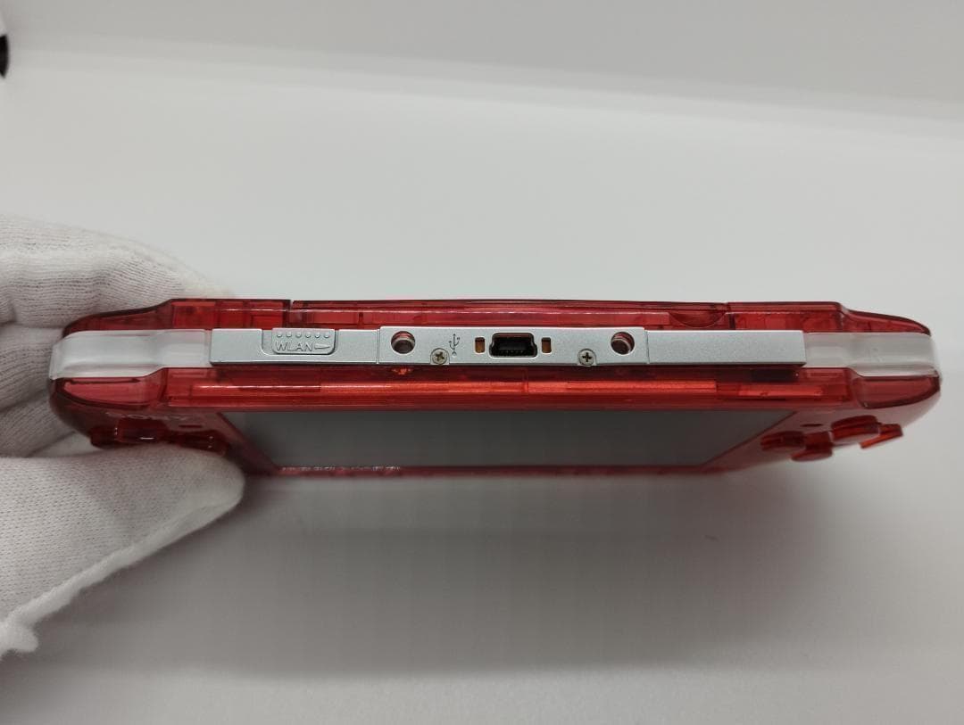 PSP 3000 すぐ遊べるセット【美品・カスタム】スケルトン レッド