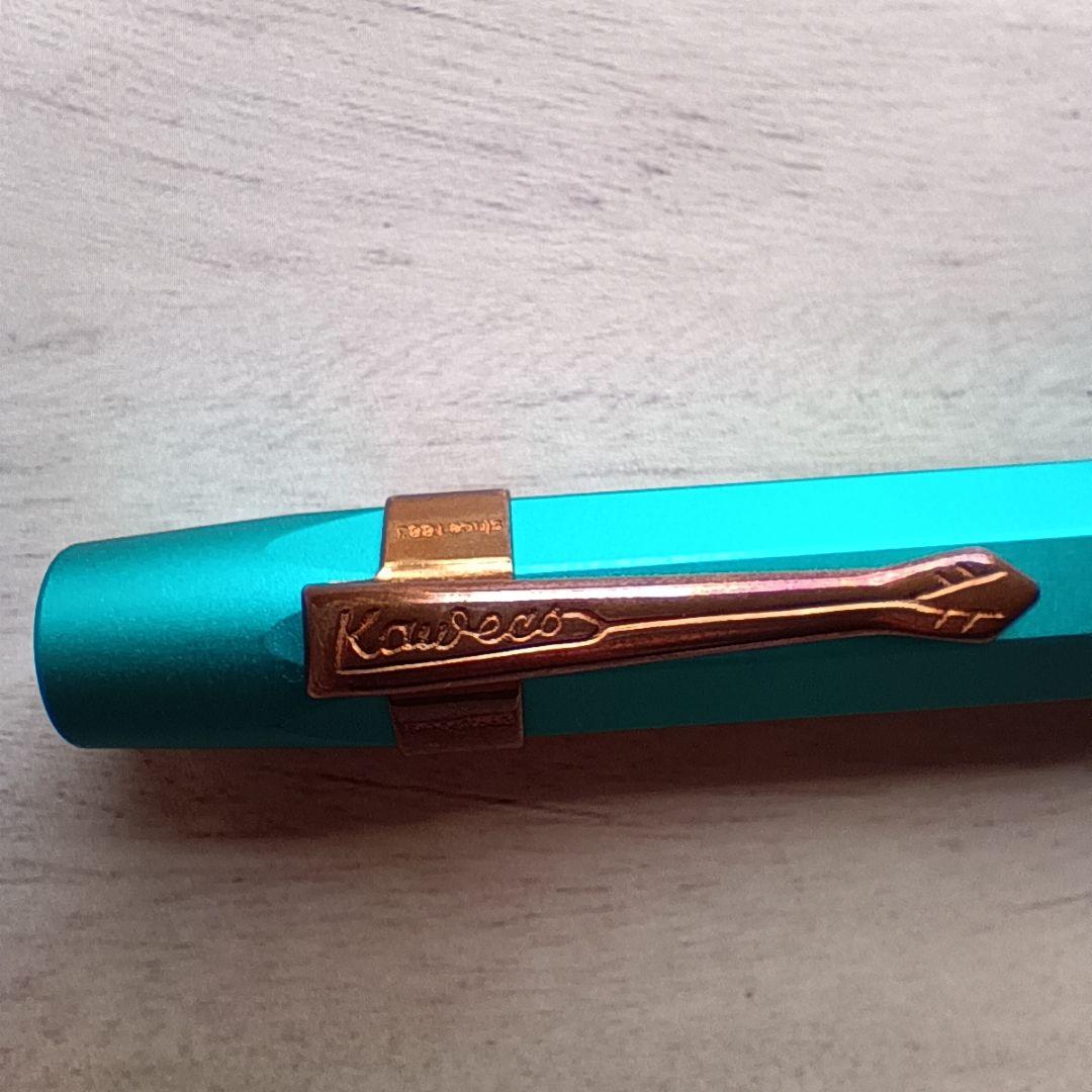 Kaweco Collection イグアナブルー 万年筆　ペン先F クリップ付