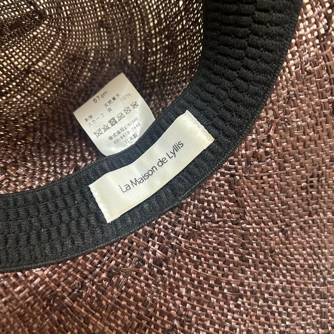 ラメゾンドリリス 別注 LA BOUCLE HAT ブラウン