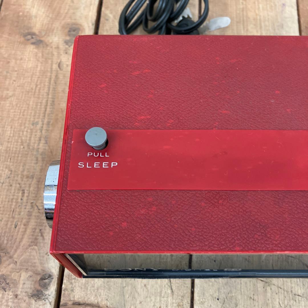 ソニー 当時物 デジタルクロックラジオ トランジスタ 8FC-59 パタパタ時計