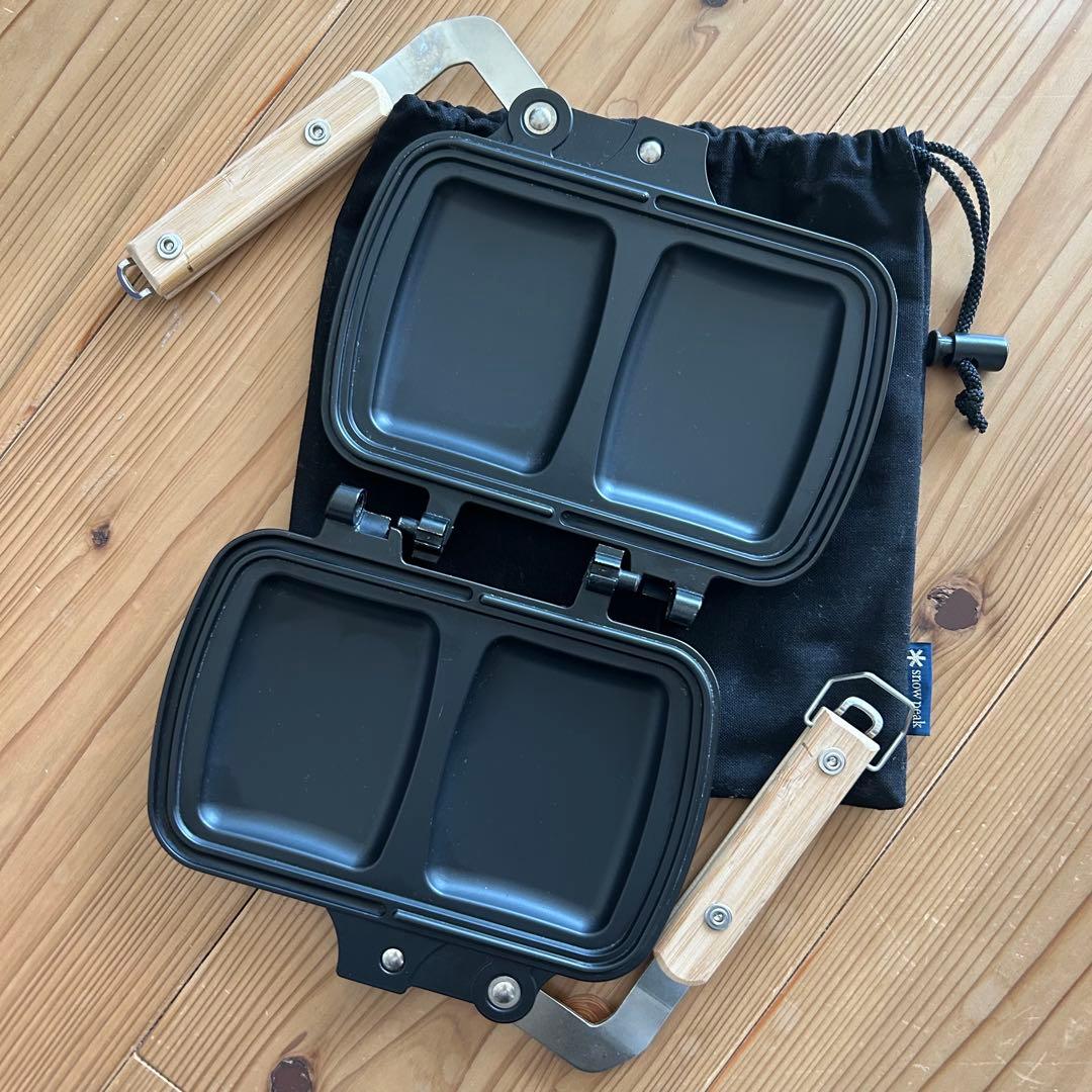 美品　 peak トラメジーノ　ホットサンドクッカー 収納袋付き