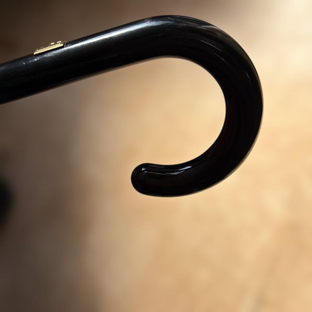 K305 FENDI 長傘 レッド ズッカ柄 金具