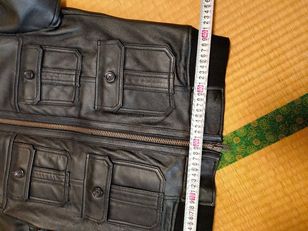 【送料無料】JACKROSE ブラックレザージャケット サイズ4