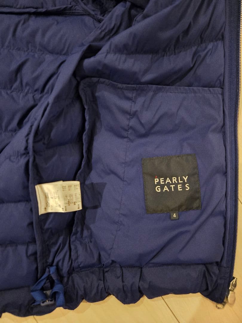 ま*6様 PEARLY GATES ネイビー 中綿ジャケットサイズ4