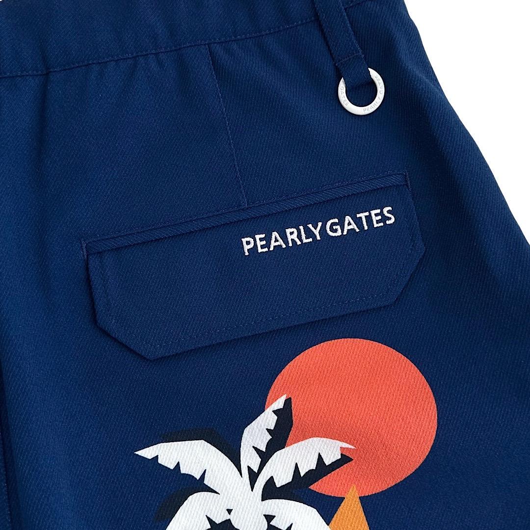 328 パーリーゲイツ ハーフパンツ パームツリー メンズ サイズ4 M