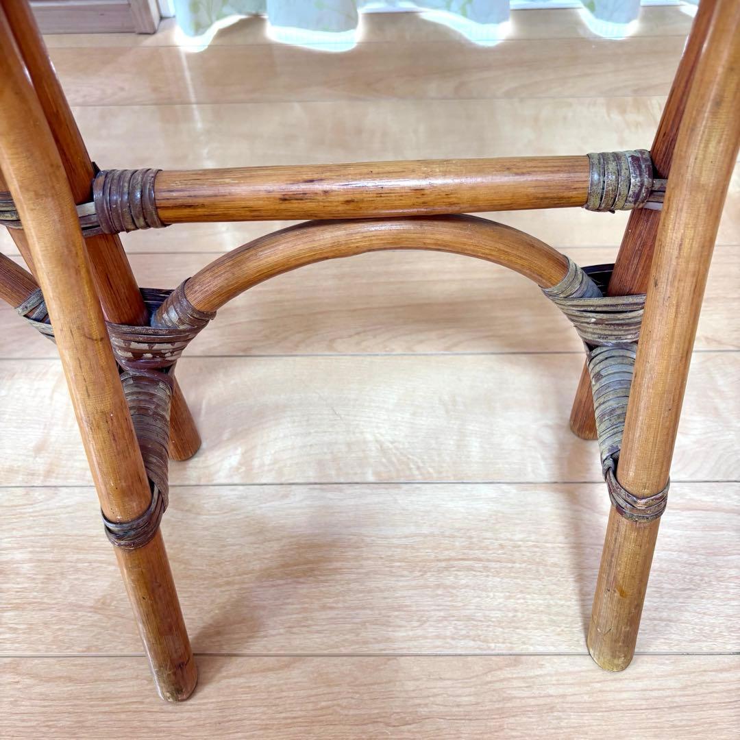 ラタン 折りたたみ式 フラワースタンド 3連 花台 プランタースタンド 観葉植物