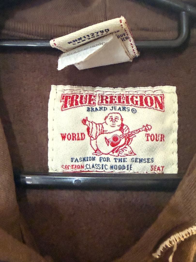 USA製 TRUE RELIGION スウェット ジップアップ パーカー