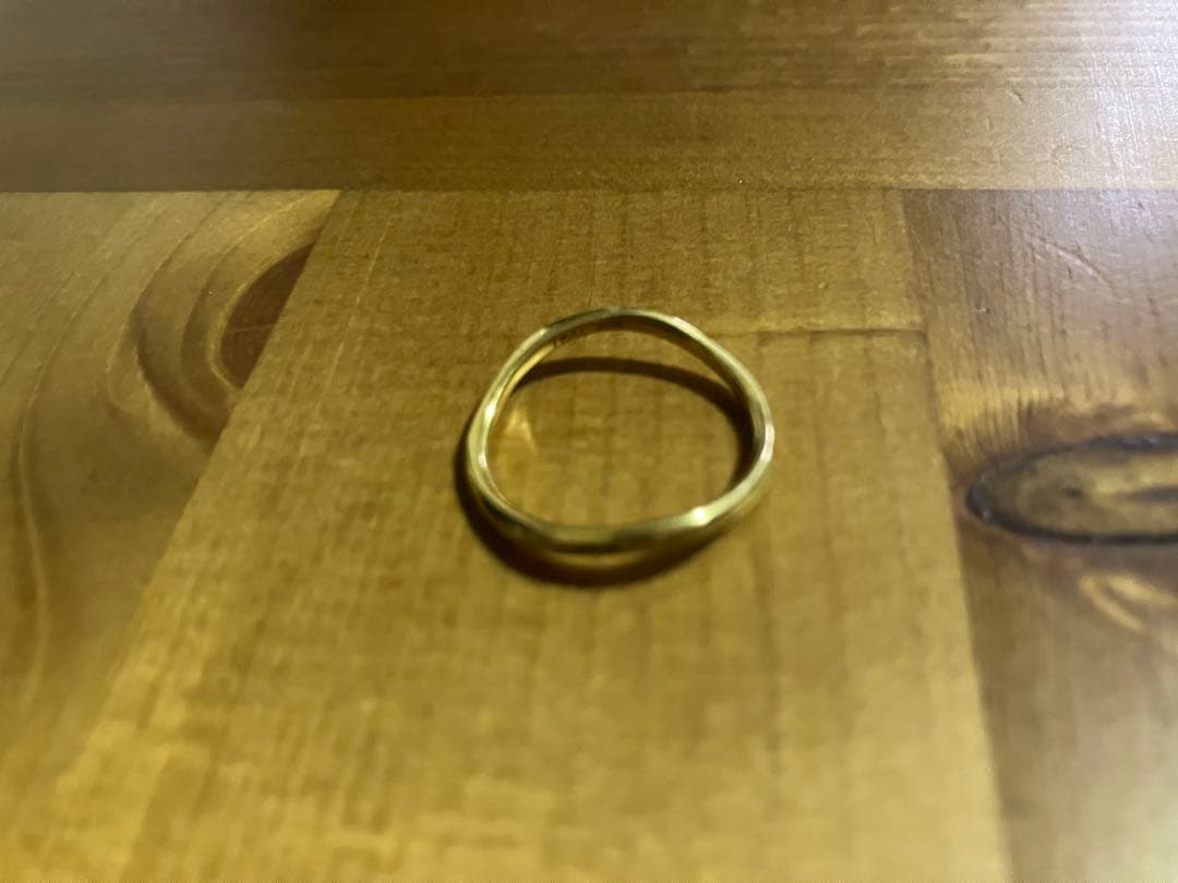 TEN.　ライン ウェーブ リング　9号11号2本セット