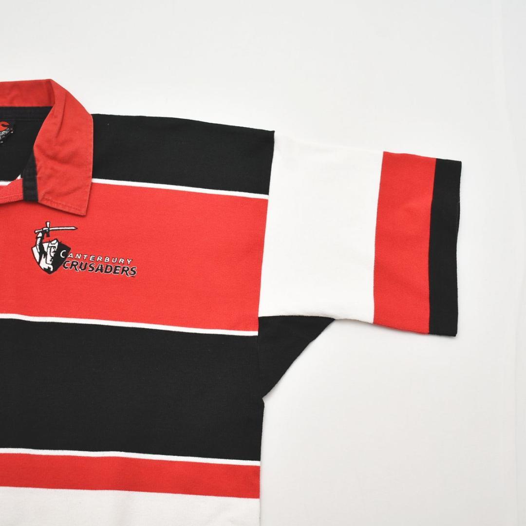 カンタベリー x クルセイダーズ 半袖 ラグラン ラガーシャツ ポロシャツ XL