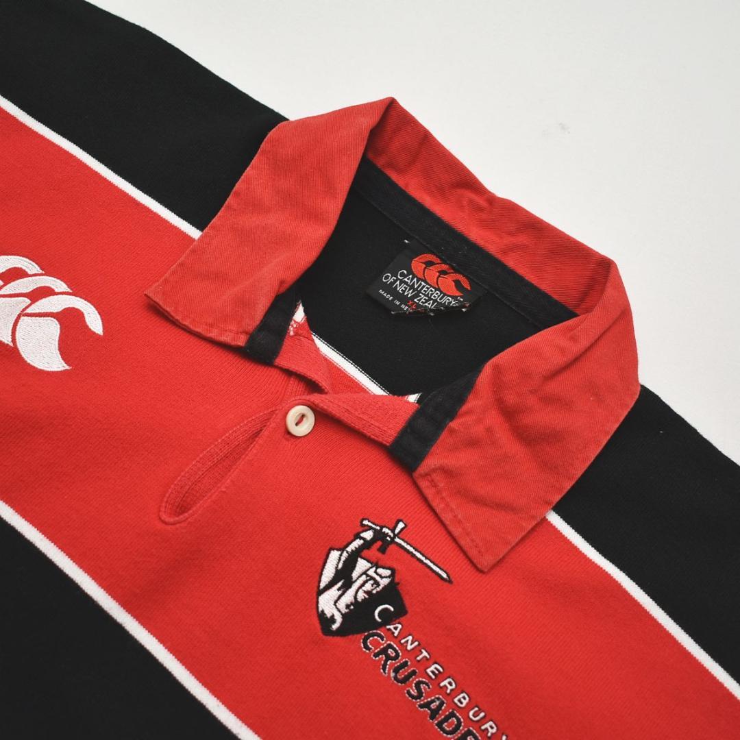 カンタベリー x クルセイダーズ 半袖 ラグラン ラガーシャツ ポロシャツ XL