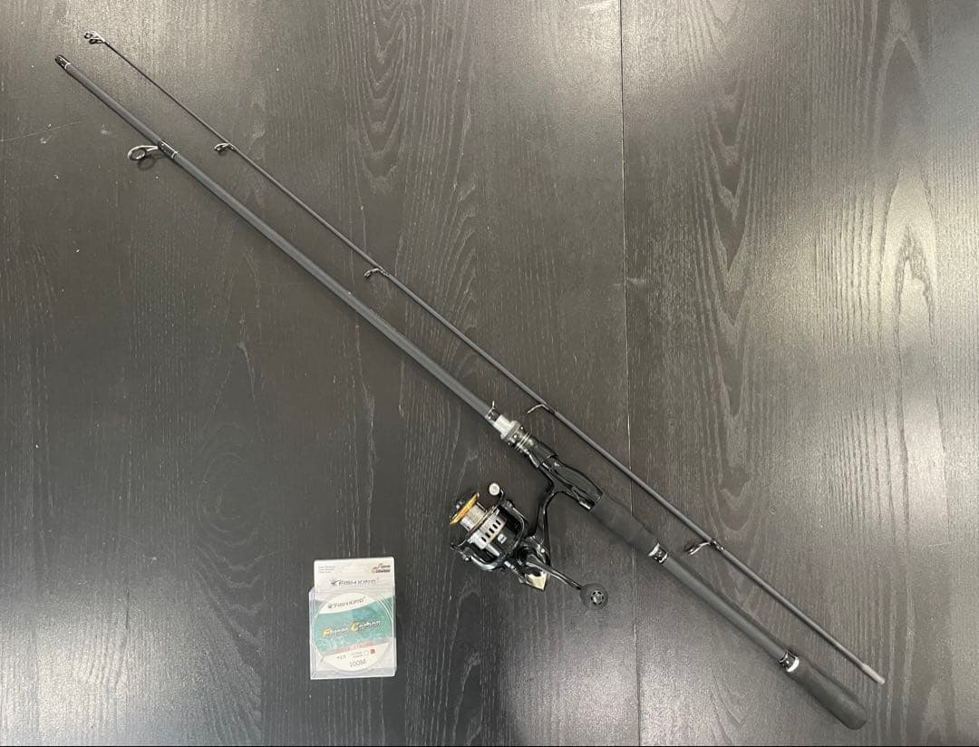 ルアーフィッシングデビュー・2ピースロッド180cm&3000番リール・ライン付