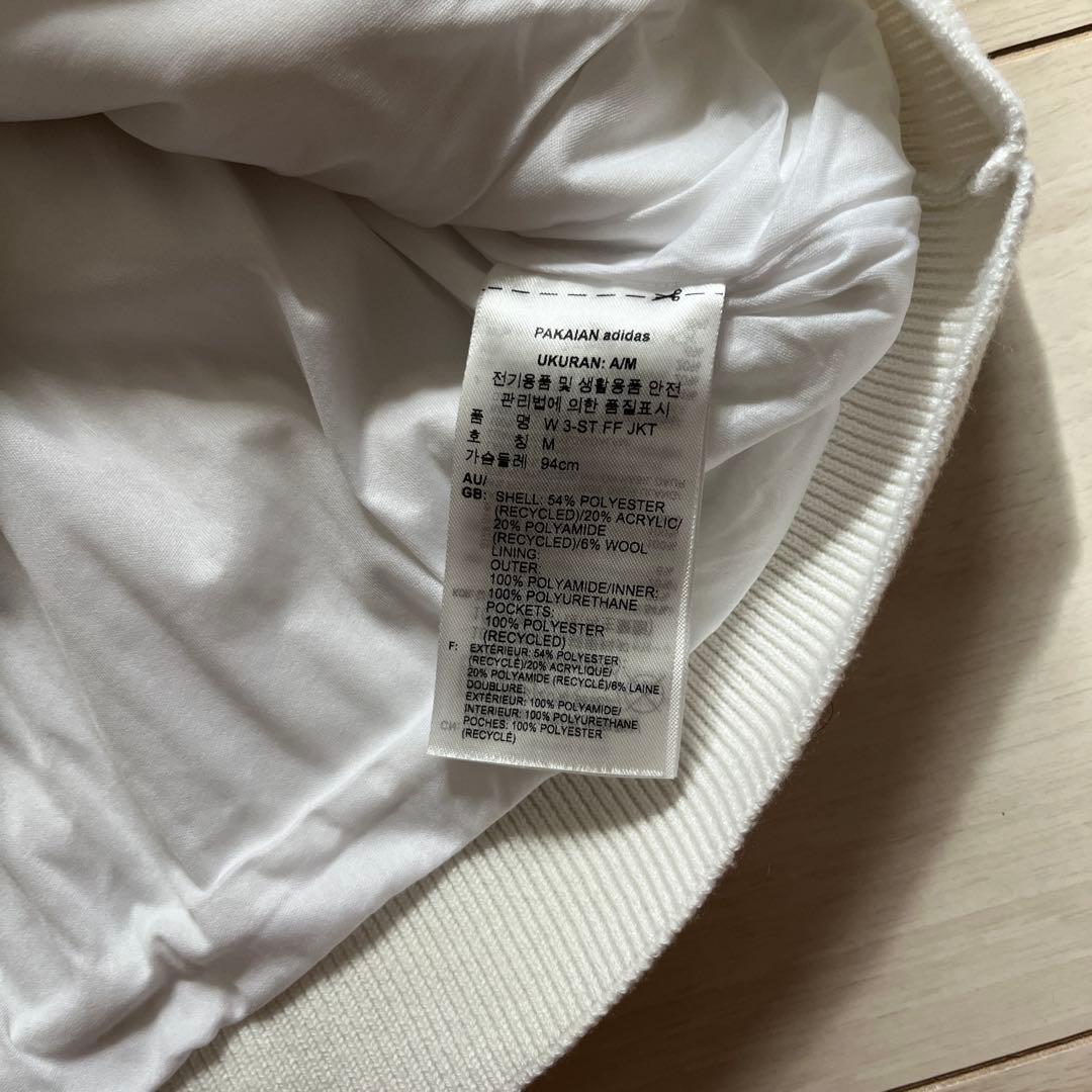 新品　アディダス　ゴルフ　防風　ニット　ジャケット／スカート　上下　L 白白
