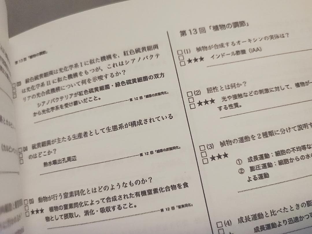 鉄緑会　高3生物　知識の総完成　一問一答　フルセット　駿台　河合塾　東進　SEG