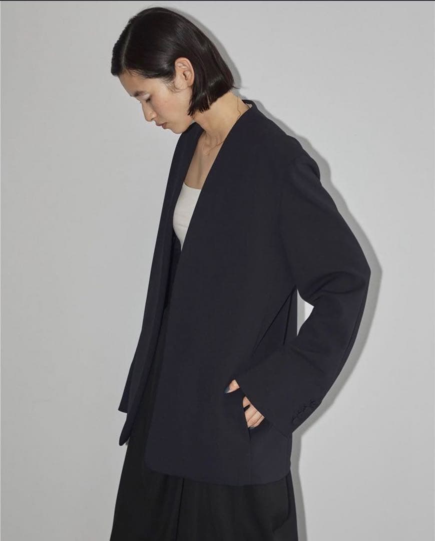 Todayful Collarless Twill Jacket 36サイズ