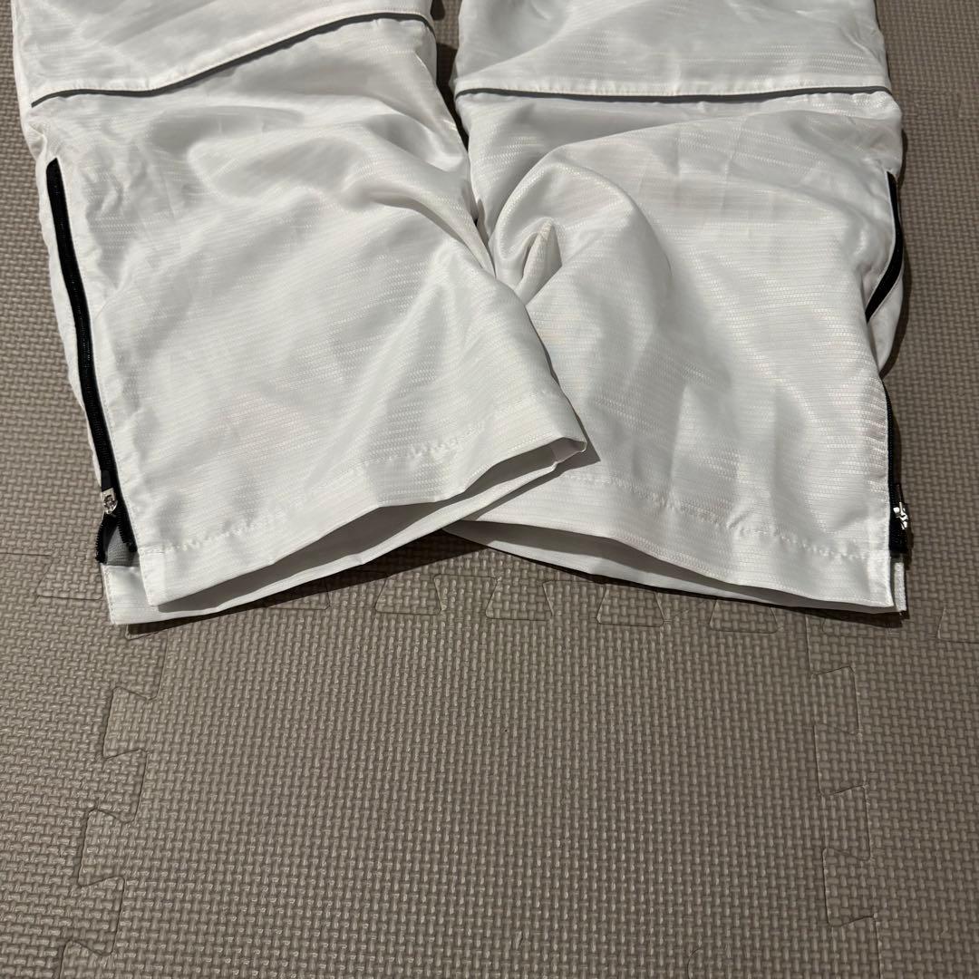 ミズノ　ウィンドブレーカー　白　上下セットL