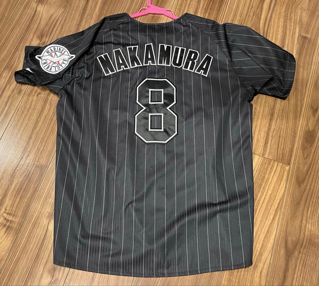 【美品】千葉ロッテマリーンズ　中村奨吾選手　ビジターユニフォーム