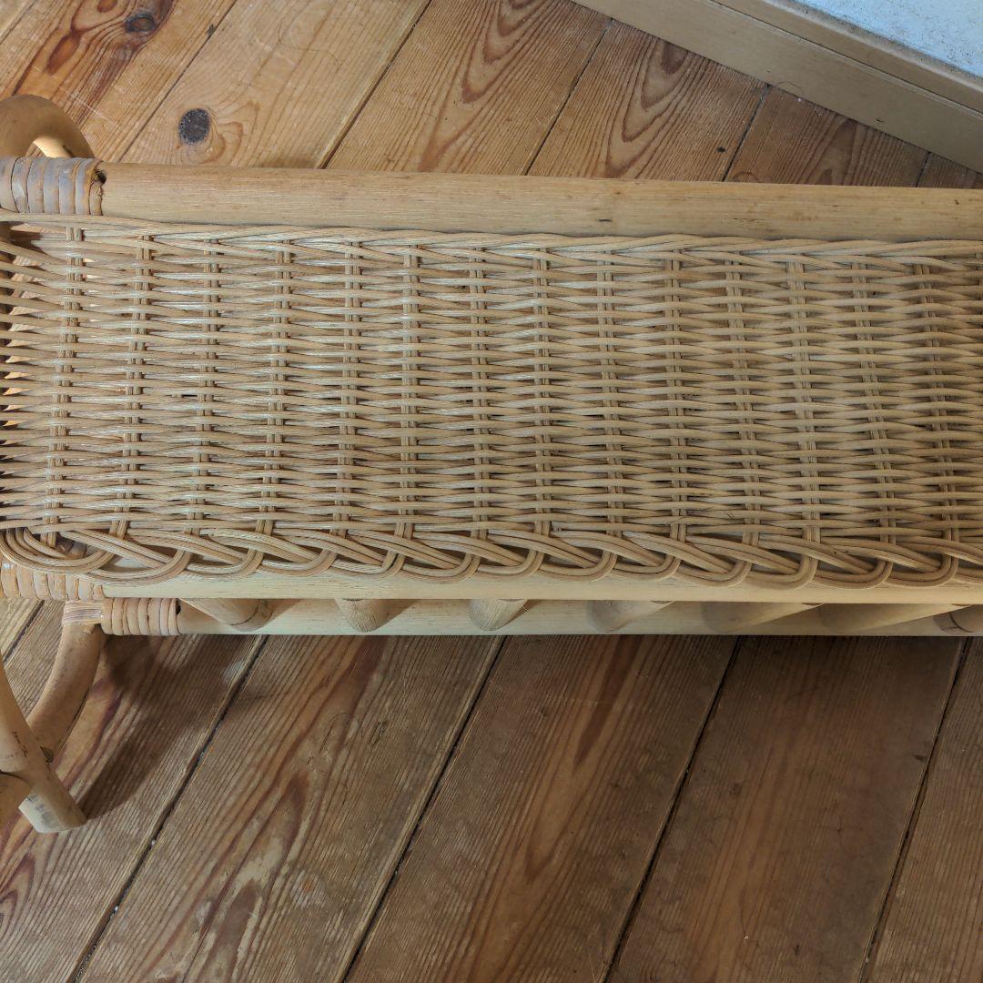 ラタンラック　ラタン雑貨　マガジンラック