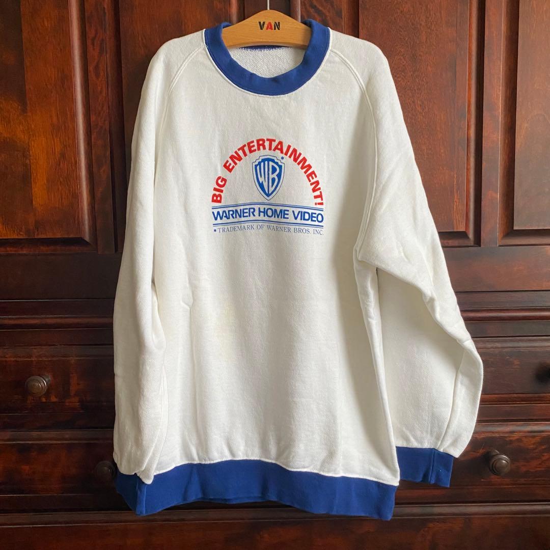 80's ワーナーブラザーズ　スウェット　白　トレーナー