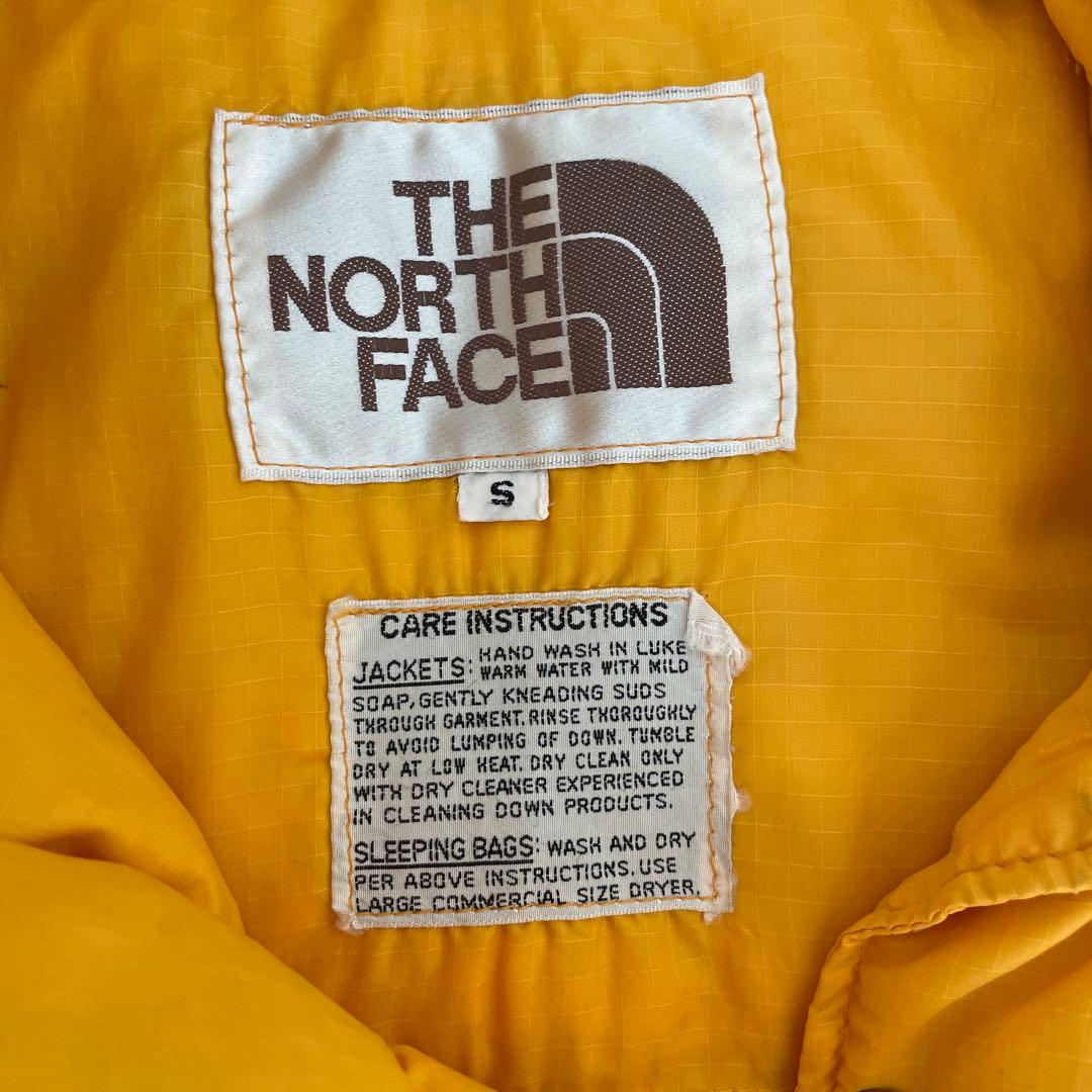 THE NORTH FACE ノースフェイス 茶タグ ダウンベスト イエロー S