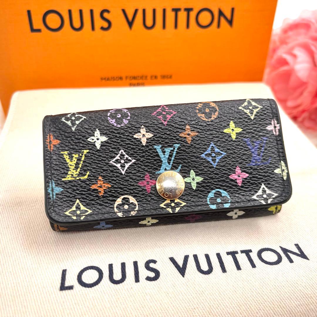 <良品>ルイヴィトン 　モノグラム　マルチカラー　キーケース　　4連 　863