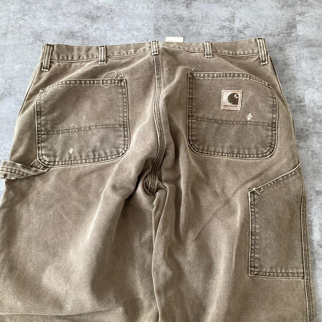 90s星タグ USA製 ダークブラウン ダックペインターパンツ カーハート