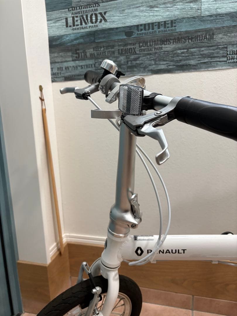 RENAULT 14インチ コンパクト折りたたみ自転車　白