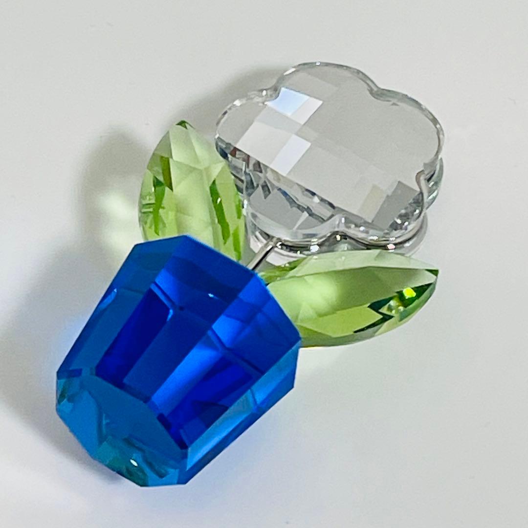 廃盤 スワロフスキー クリア フラワー スモール 置物 クリスタル フィギュリン