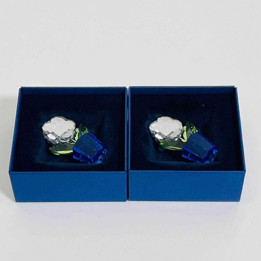 廃盤 スワロフスキー クリア フラワー スモール 置物 クリスタル フィギュリン