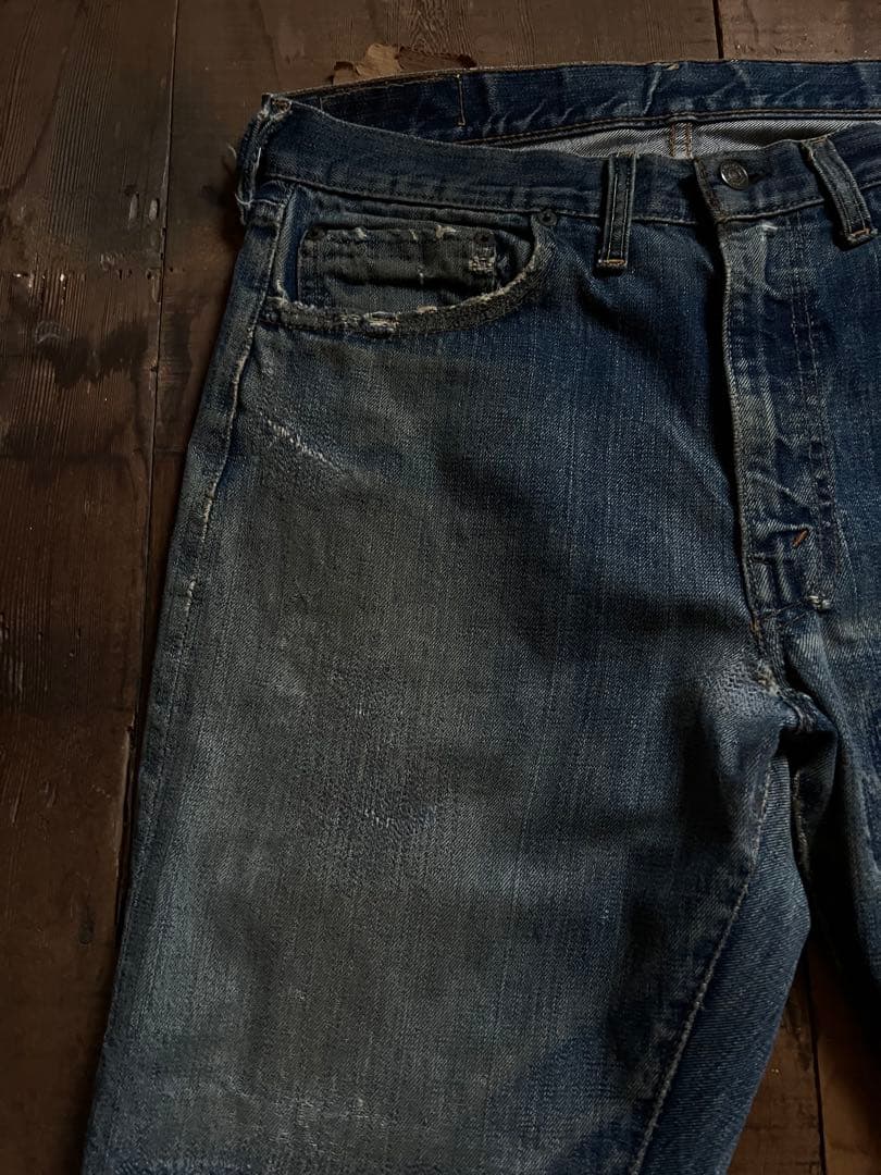 ゴ*ウ様 60s levi's 505 BIGE 赤耳　希少ボタン裏刻印16